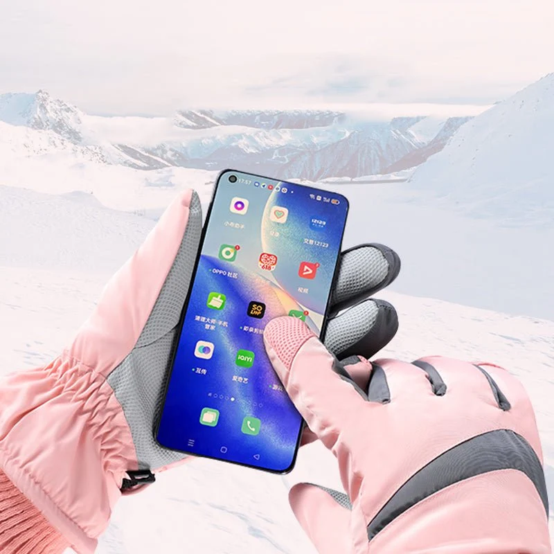 Stripe Waterproof Ski Gloves - Imagen 8