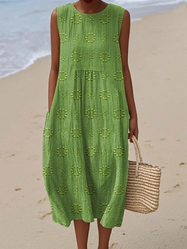 Vestido Midi Estampado - Sara - Imagen 2