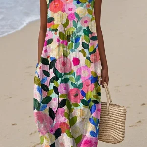Vestido Midi Floral - Ava