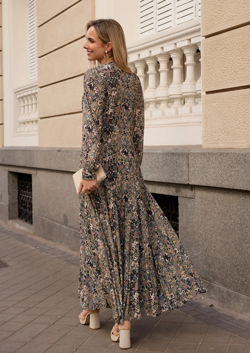 Vestido Maxime kaki - Imagen 7