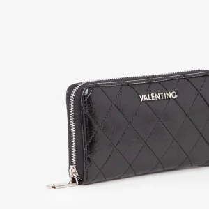 MONEDERO GRANDE VALENTINO NEGRO CHAROL
