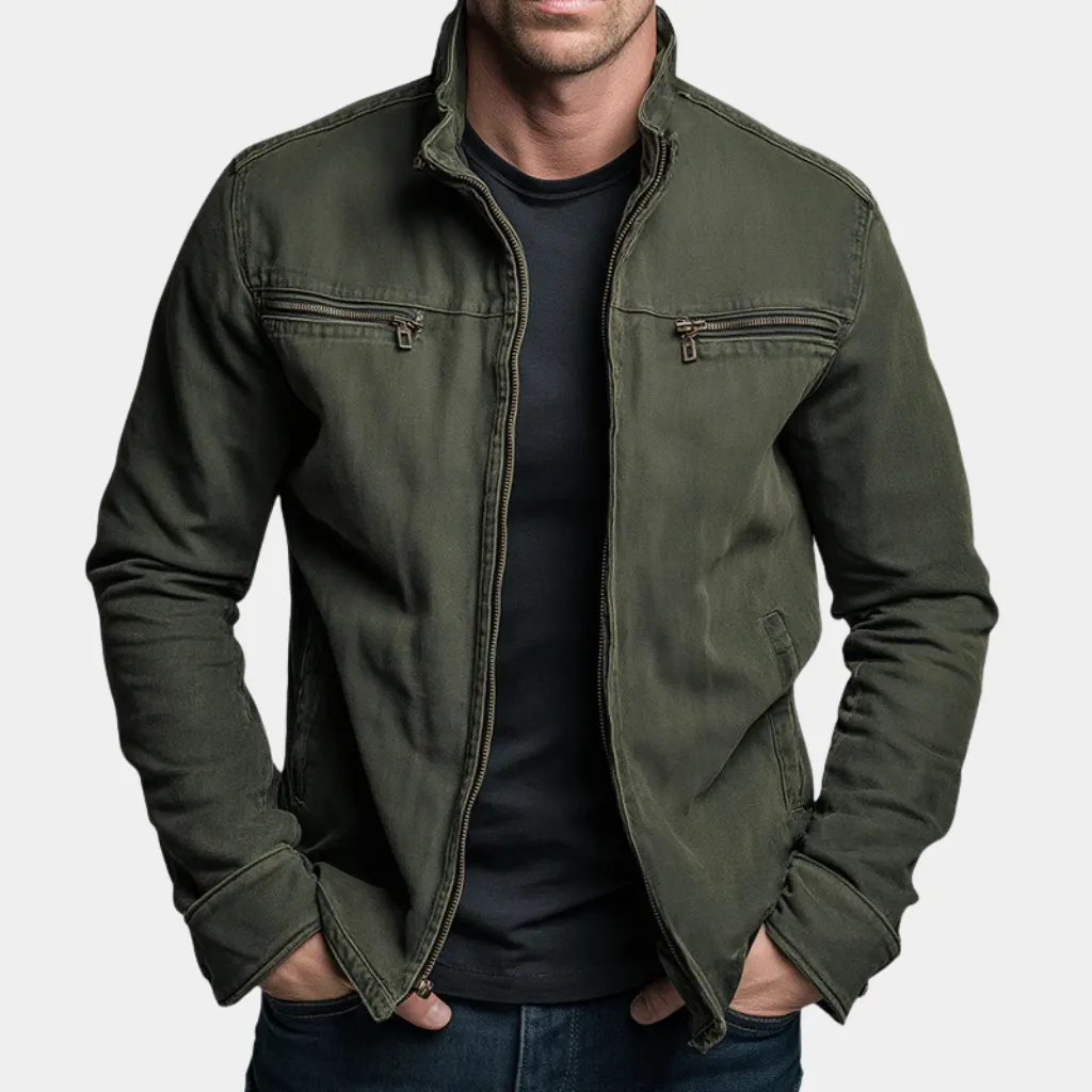 Chaqueta Vintage de Algodón con Cremallera - Carlos - Imagen 2