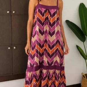 Vestido Escamas Con Volante