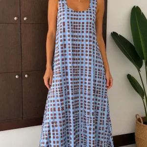 Vestido Lycra Cuadrilletes