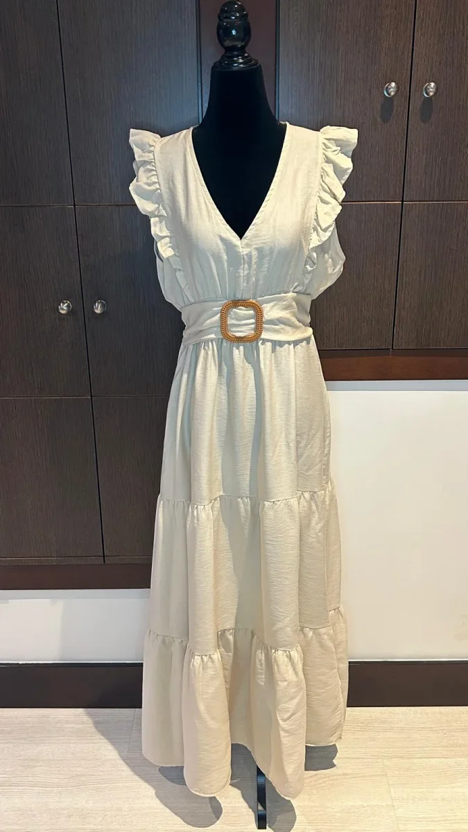 Vestido Volante C/ Cinturón - Imagen 3