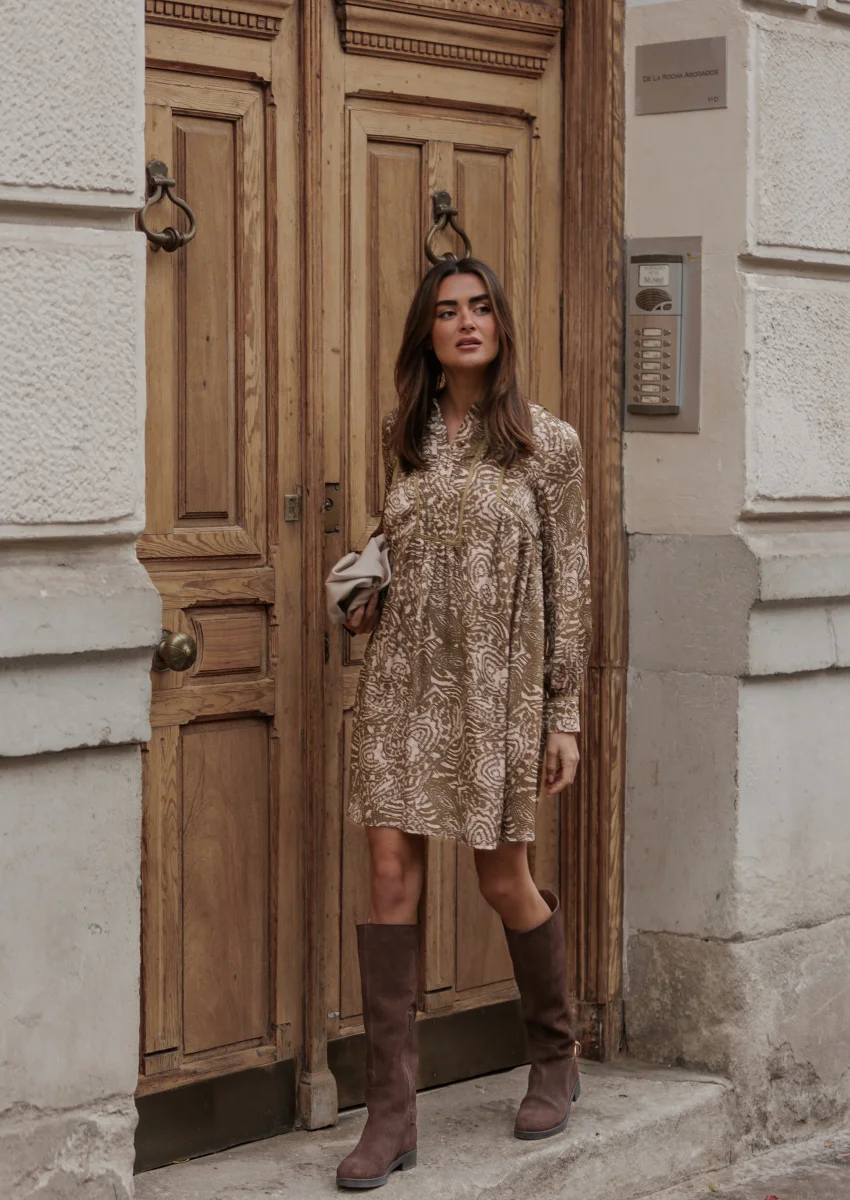 Vestido Cindy kaki - Imagen 8