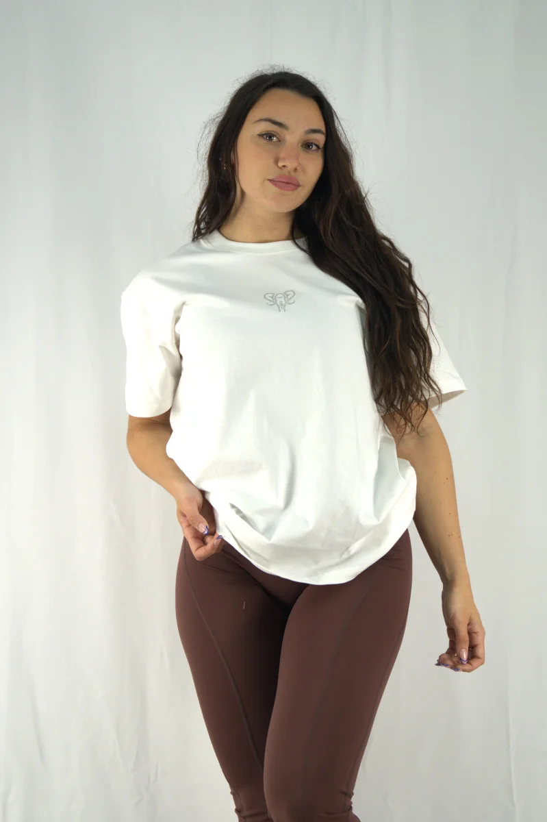 Oversize Foundation T-shirt Snow - Imagen 7