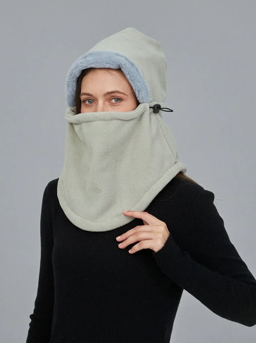 Women Fleece Balaclava Hat - Imagen 5