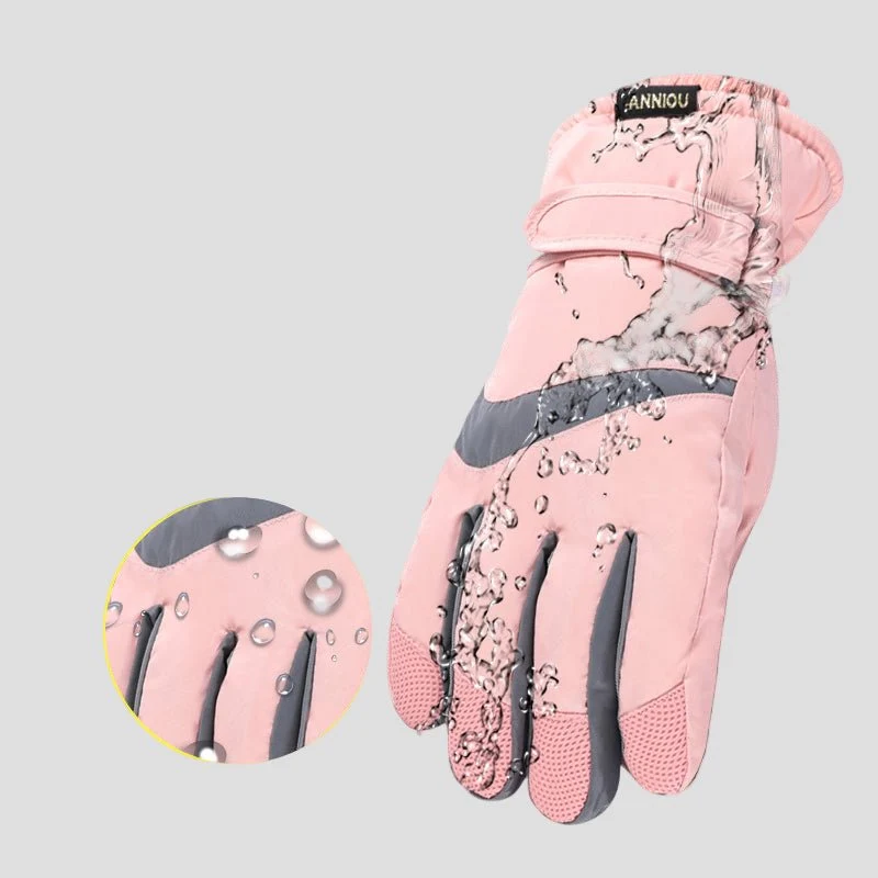 Stripe Waterproof Ski Gloves - Imagen 9