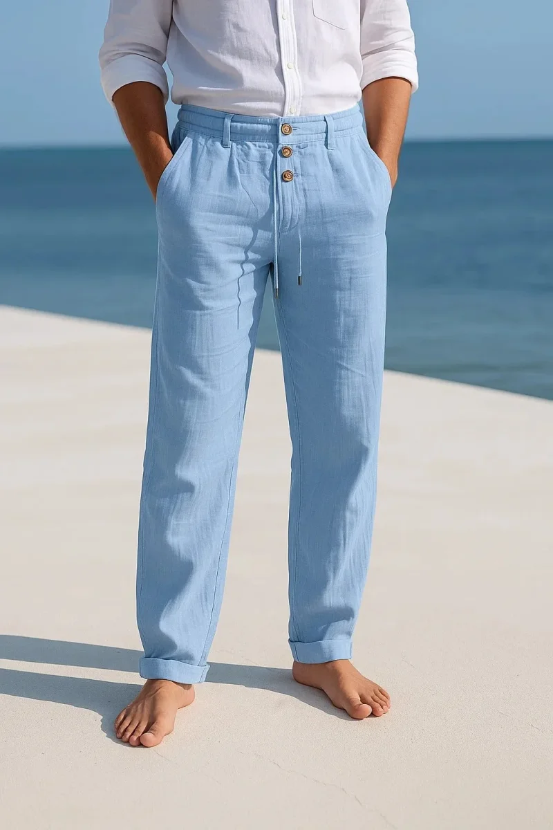 Matteo | Pantalones de lino ligeros para el verano - Imagen 3