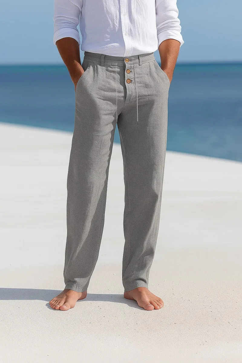 Matteo | Pantalones de lino ligeros para el verano - Imagen 5