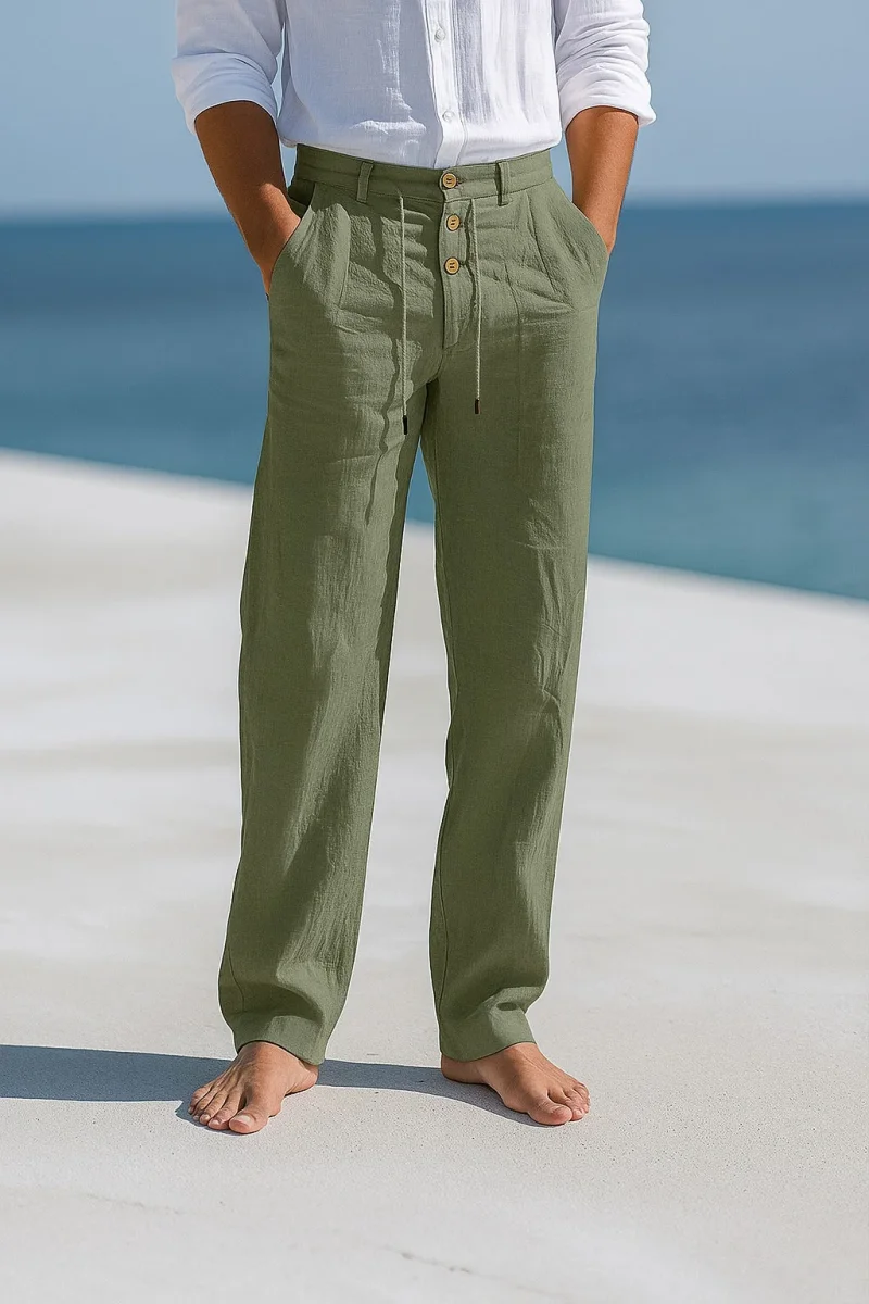 Matteo | Pantalones de lino ligeros para el verano - Imagen 6