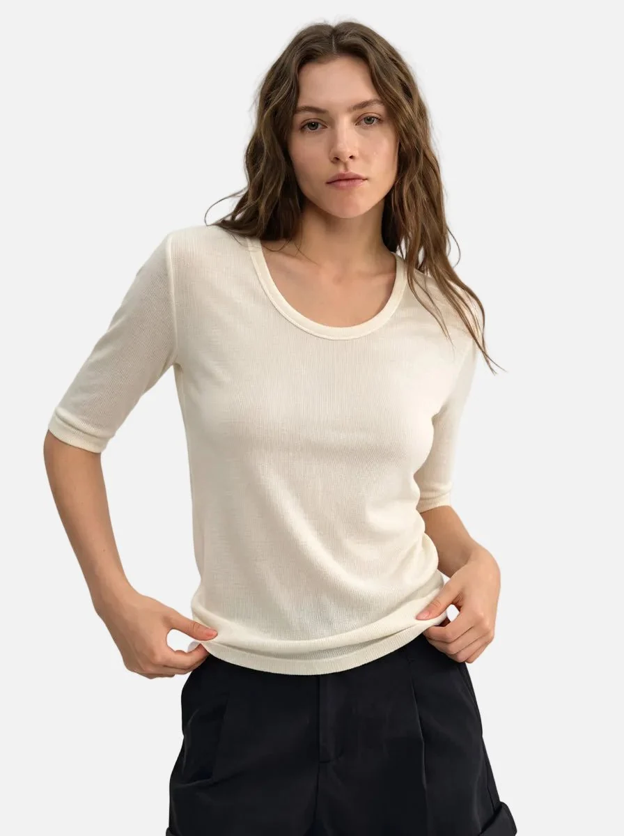 Wool Blend Mid-Sleeve Base Layer Top - Imagen 7