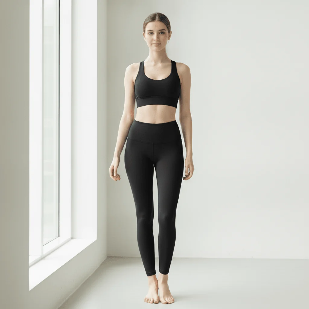 Women Cropped Yoga Leggings - Imagen 6
