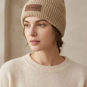 Women Korean  Ear Flap Knit Beanie Hat