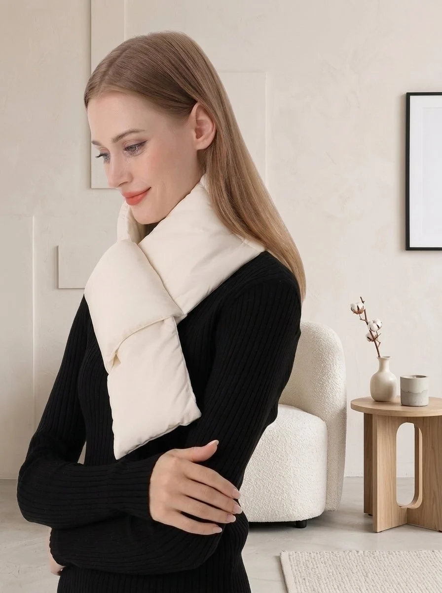 Women Padded Warm Scarf