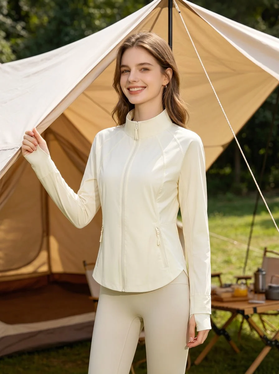 Fitted Stand Collar UPF50+ Sun Jacket - Imagen 9