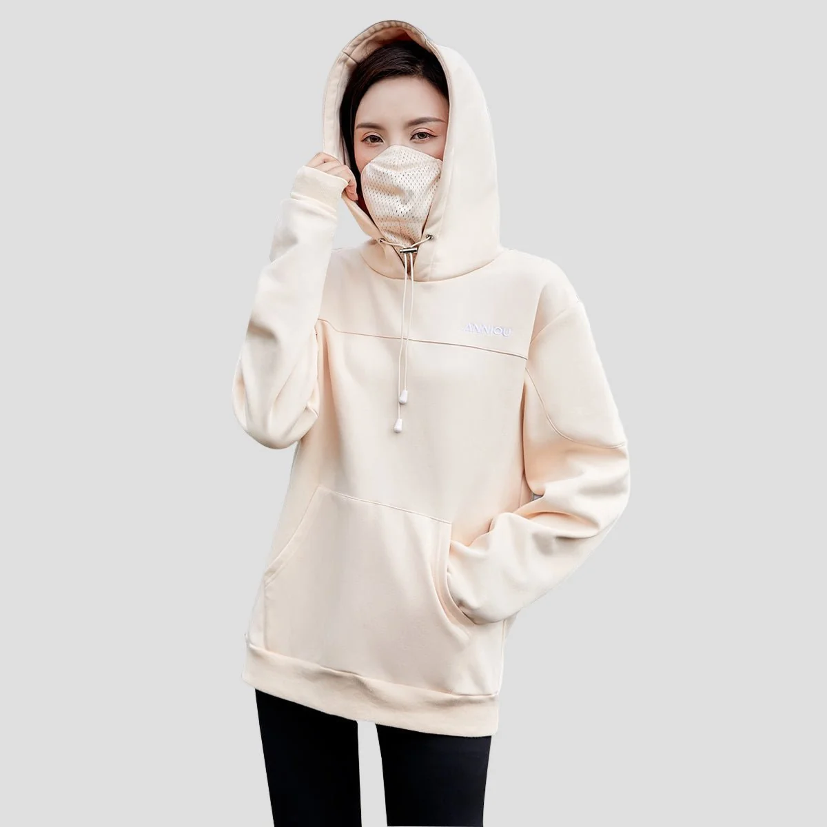 Women's Mask Pullover Hoodie
