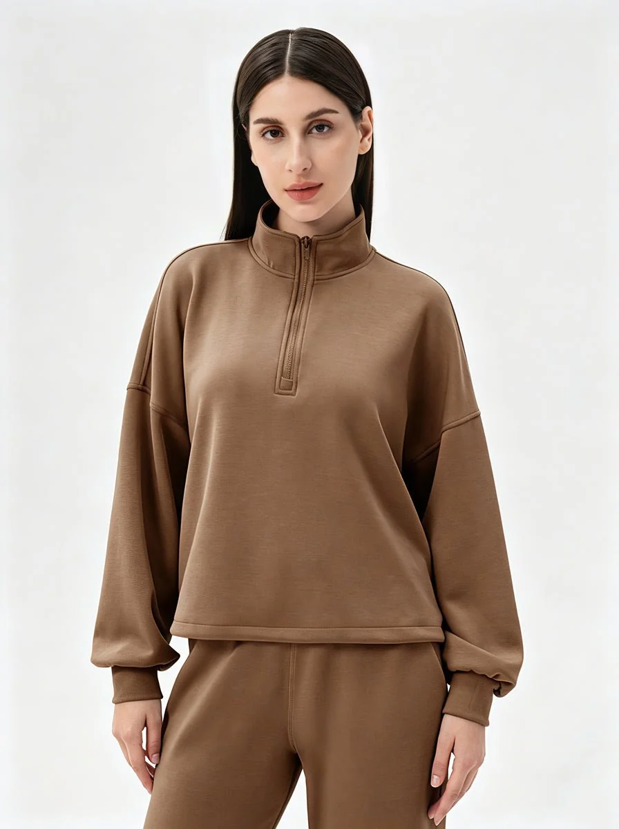 Casual Quarter Zip Pullover - Imagen 8