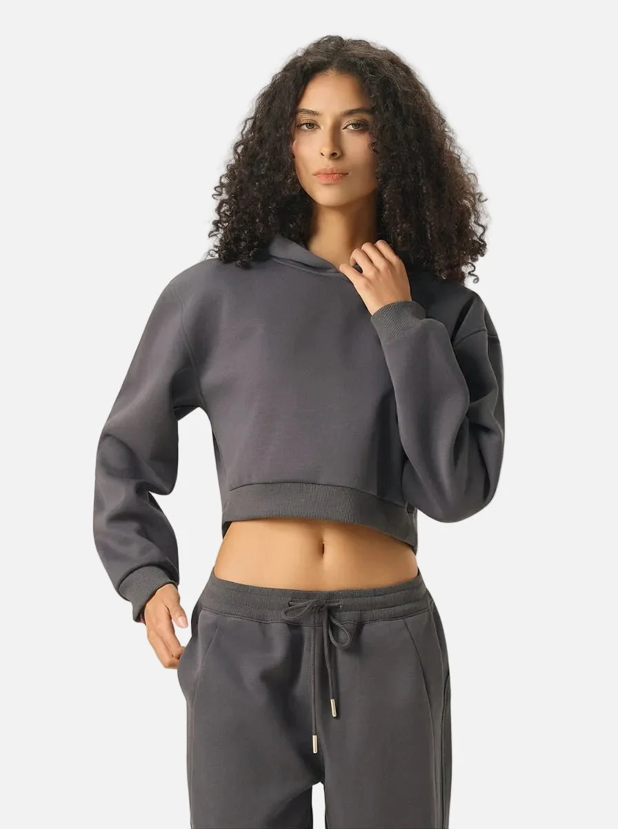 Cropped Boxy Heavyweight Hoodie - Imagen 3