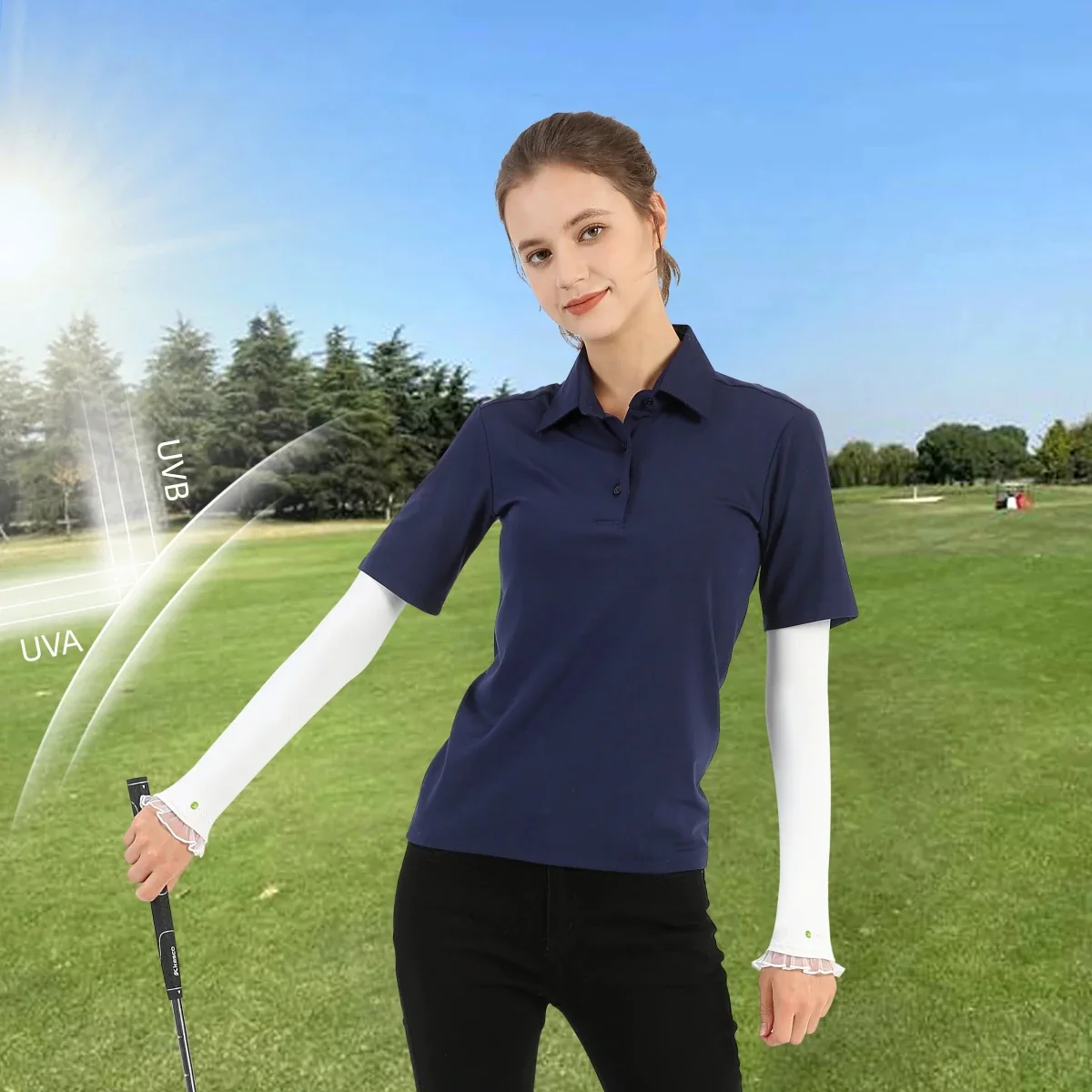 Women's Golf Sunscreen Cooling Sleeves - Imagen 4