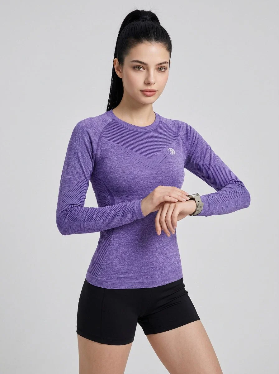 Women's Long Sleeve Fitness Top - Imagen 3
