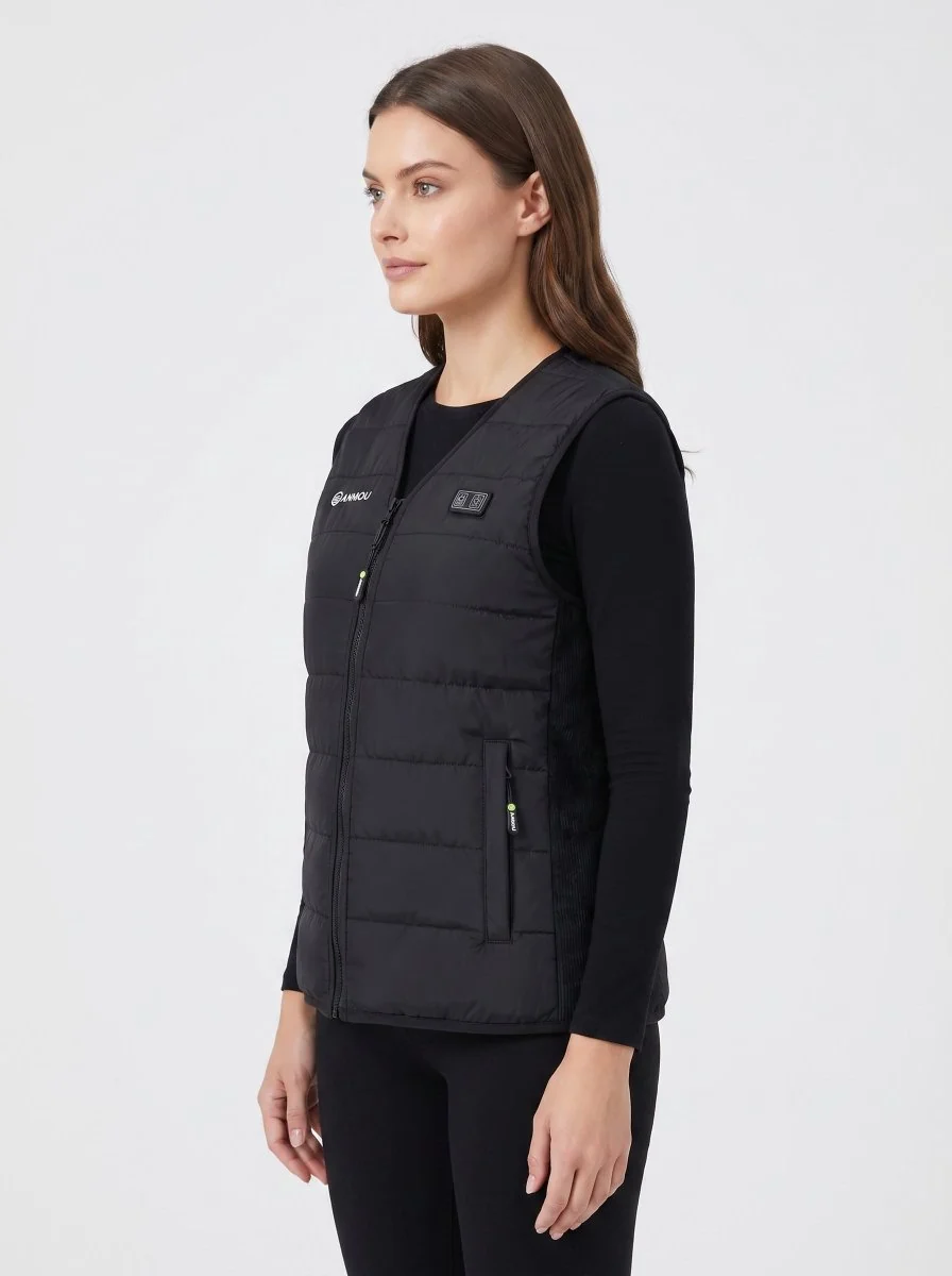 Women's V-Neck Heated Gilet - Imagen 3