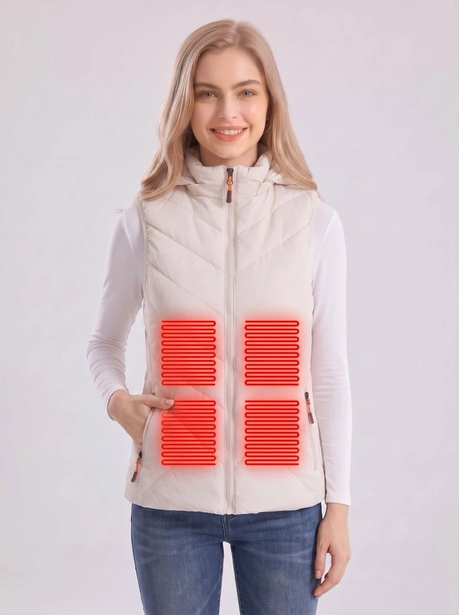 Women's Hooded Heated Gilet - Imagen 3