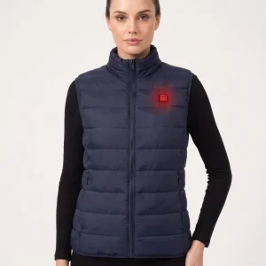 Women's Navy Heated Gilet