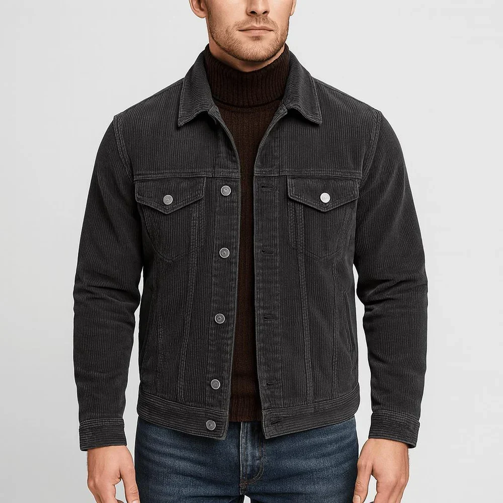 Chaqueta de Denim Acanalado - Imagen 5