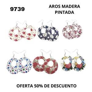 9739 AROS DE MADERA PINTADA
