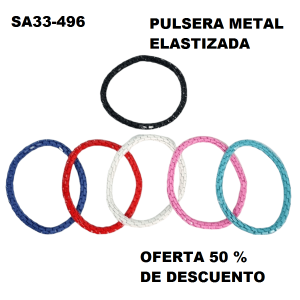 SA33-496 PULSERA METAL ELASTIZADA