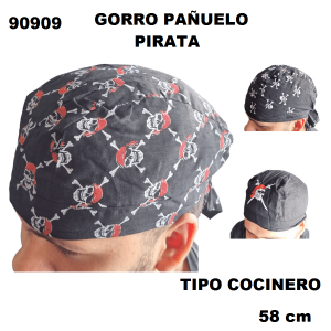 90909 GORRO PAÑUELO PIRATA