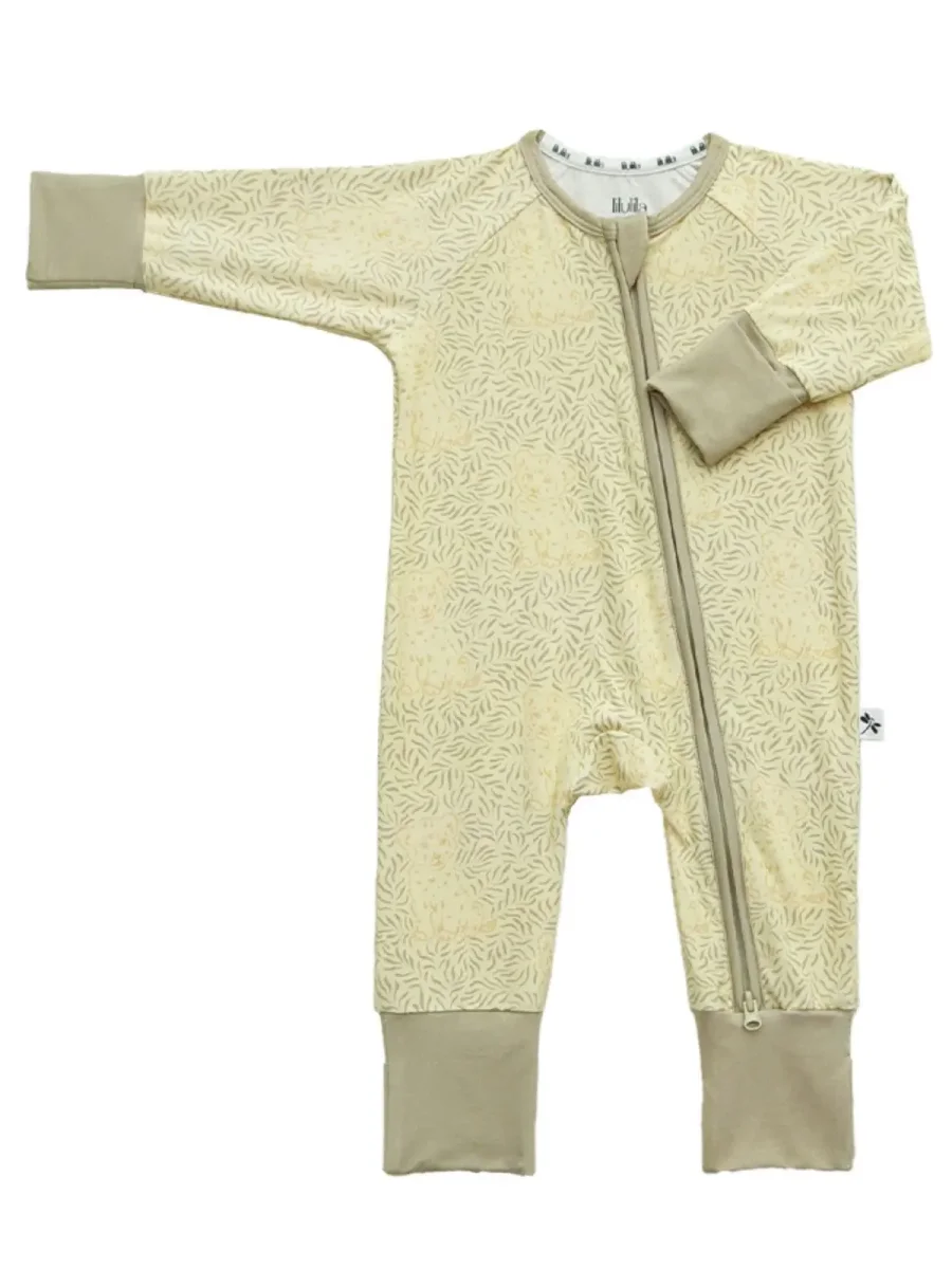 PIJAMA DE BAMBÚ CON CREMALLERA BABY LION - Imagen 4