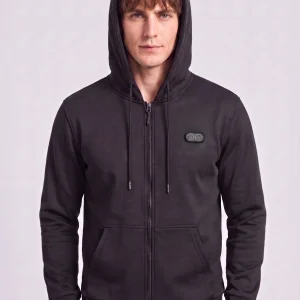 Dual-Control Heated Zip-Up Hoodie