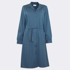 Bata de mujer de punto INVIERNO un poco felpado estampado ‘rombos’