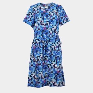 Bata vestido mujer BAMBULA estampado ‘cuadros abstractos’