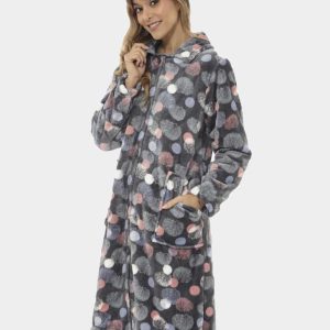 Batín mujer en CORALINA estampado círculos