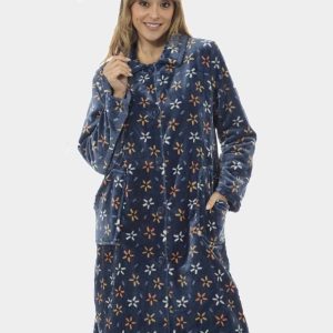 Batín de mujer CORALINA estampado flor minimalista