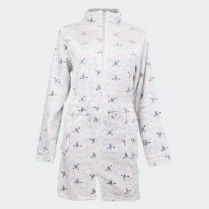 Batín mujer coralina cremallera estampado koalas