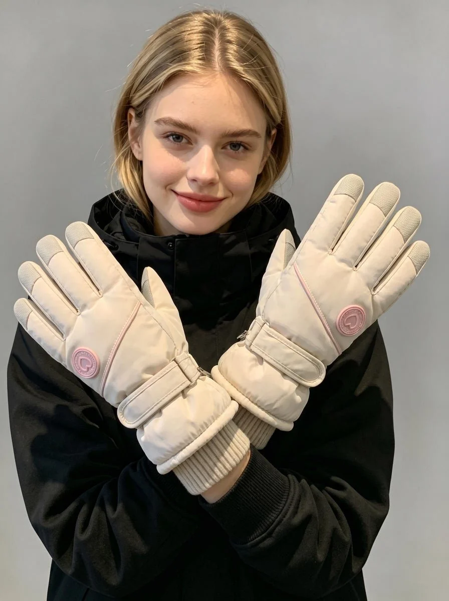 Women's Thick Warm Ski Gloves - Imagen 5
