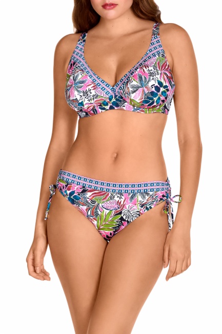 Bikini Copa D Dolores Cortés 2584-SJ y 2584-B6 | Estampado Tropical - Imagen 2