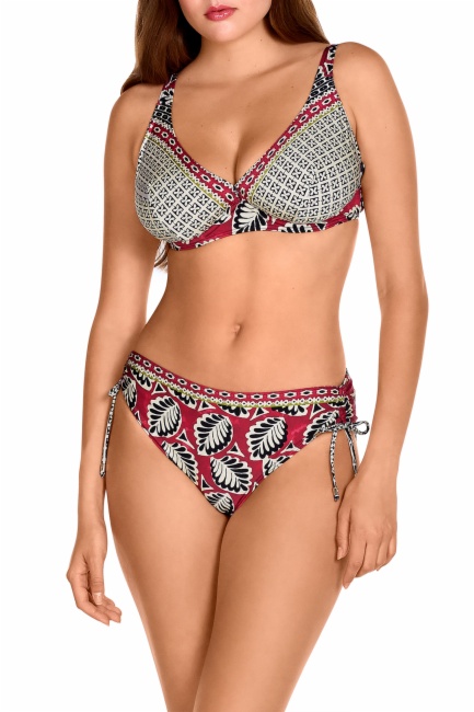 Bikini de Copa D con Aros Dolores Cortés 2622 | Braga con Lazos Ajustables