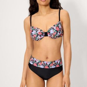 Bikini Reductor Pecho y Abdomen con Aros y Braga Alta (Copa D) – Ref. 83319
