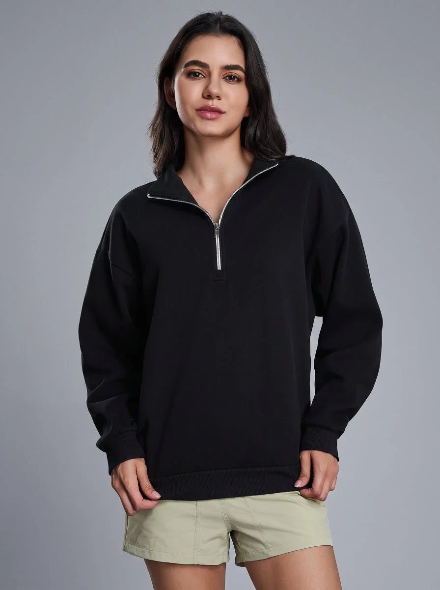Fleece Lined Quarter Zip Pullover - Imagen 3