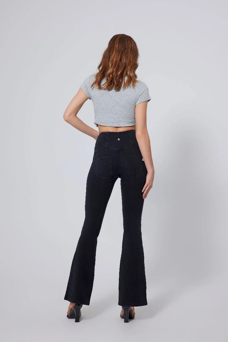 High Waist Straight Flare Jeans - Imagen 8