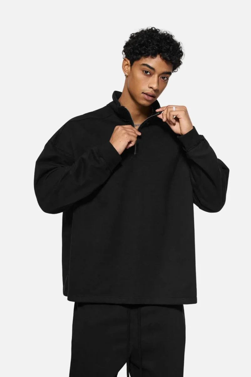 Quarter-Zip Mock Neck Pullover - Imagen 5