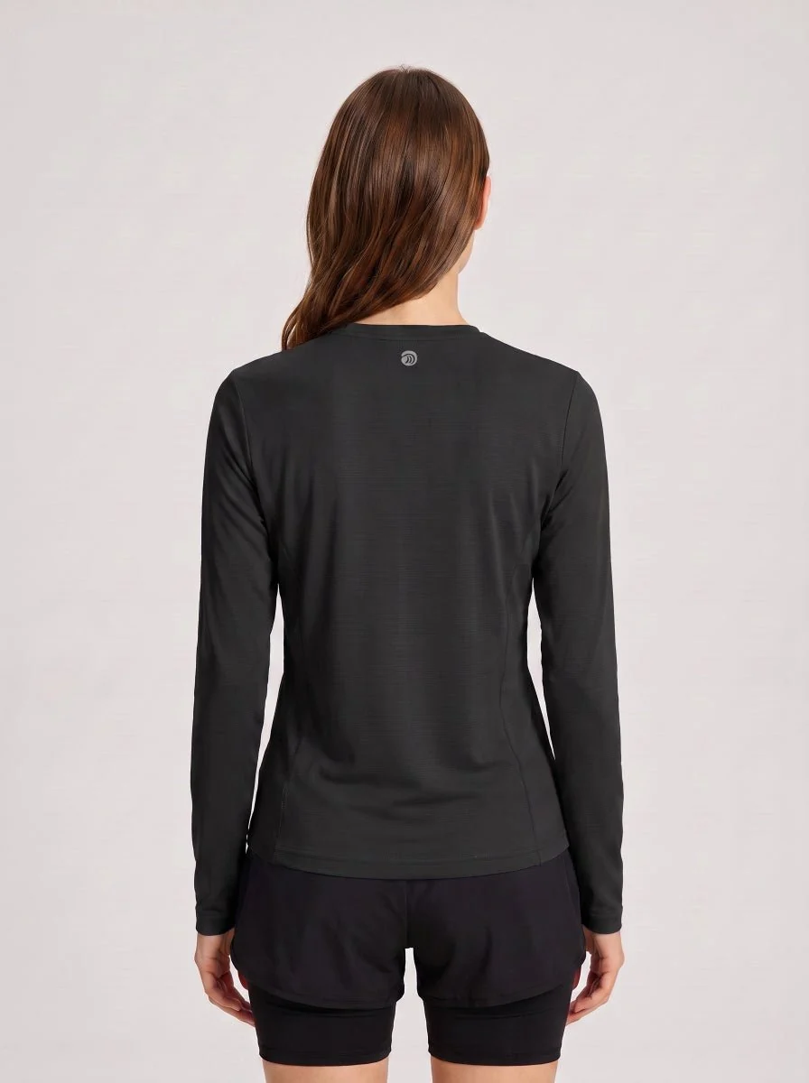 Women's Long Sleeve Fitness T-Shirt - Imagen 3