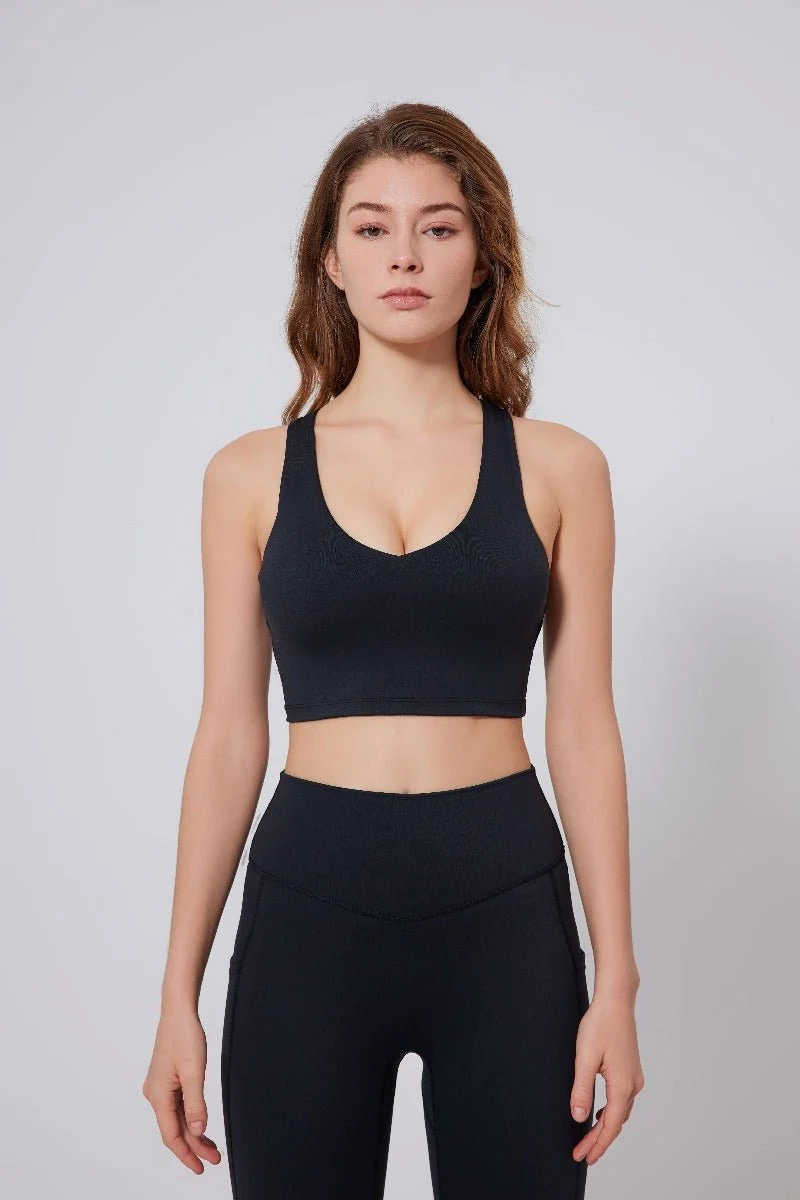 V-neck Sports Bra