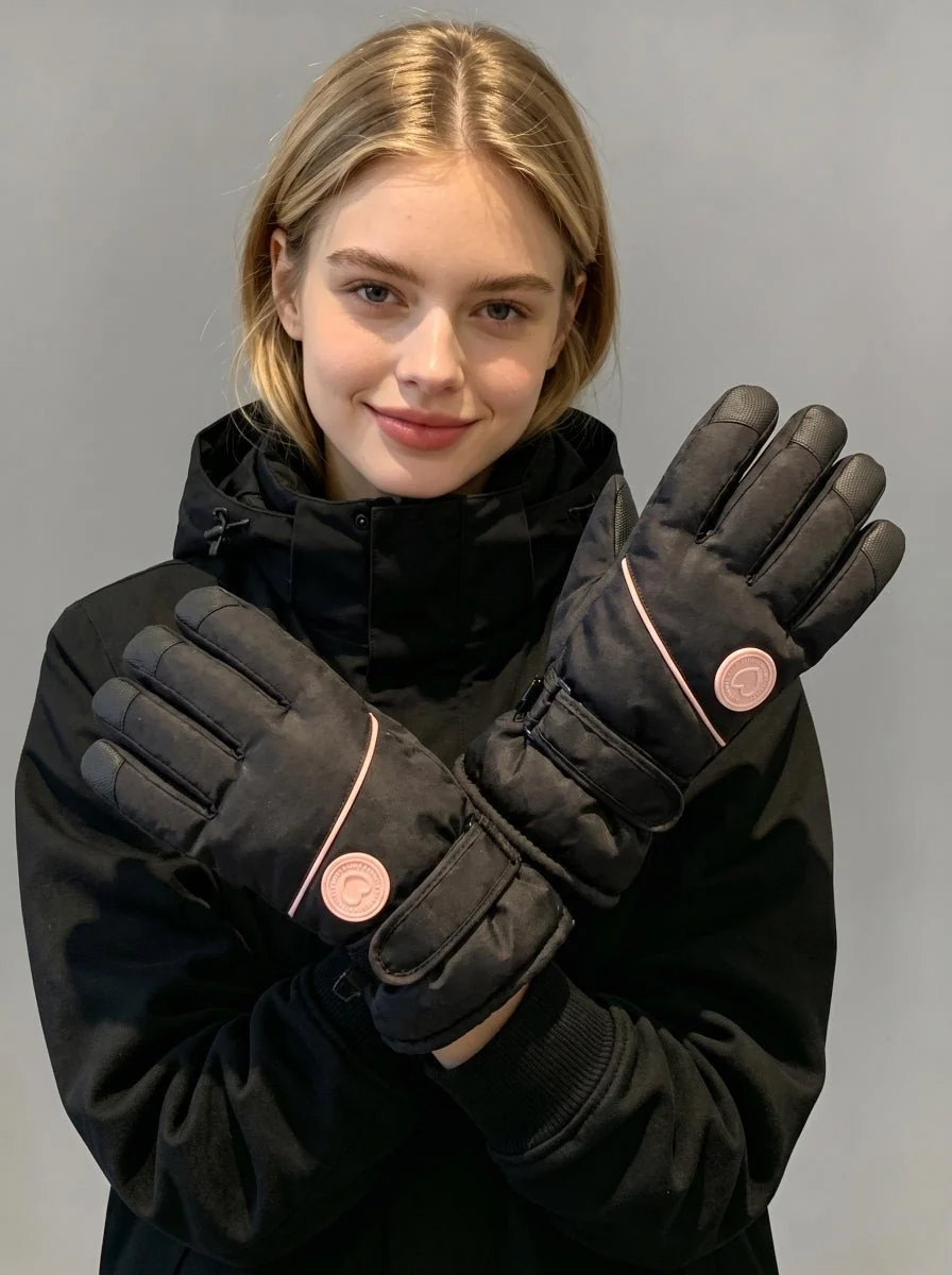 Women's Thick Warm Ski Gloves - Imagen 7